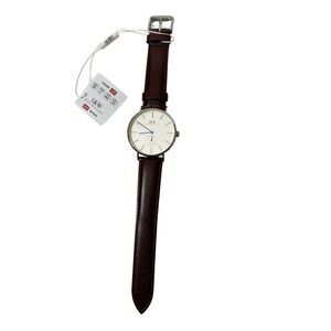 I&W Carnival Classic Mens Brown Leather Strap Watch